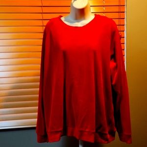 Red Velvet Top XL Holiday Ready!!